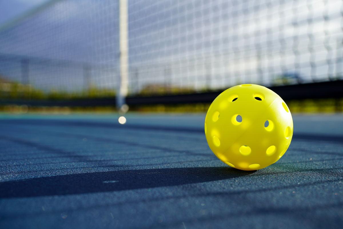 Pickleball on court